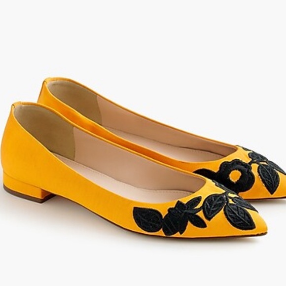 J. Crew Shoes - J. Crew Embroidered Flats